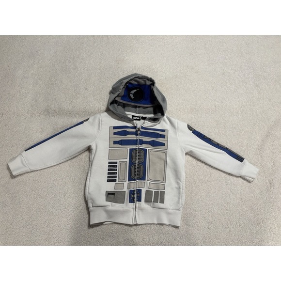 STAR WARS R2D2 Hoodie 3T - Picture 2 of 9